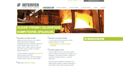 Desktop Screenshot of interfer.cz