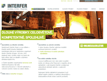 Tablet Screenshot of interfer.cz